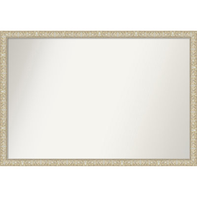 Lila Non-Beveled Wood Framed Bathroom Vanity Wall Mirror