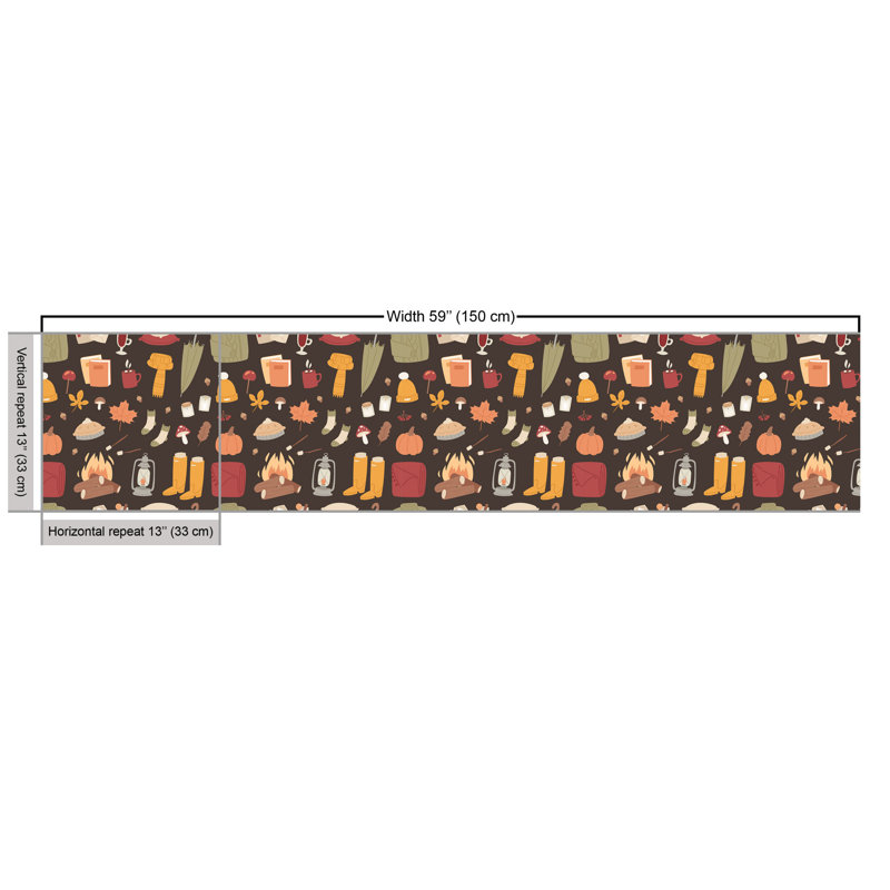 Emerita Marshmallow Hot Chocolate Campfire Pumpkin Fall Fabric
