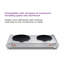 Plaque de cuisson infrarouge portative double Salton