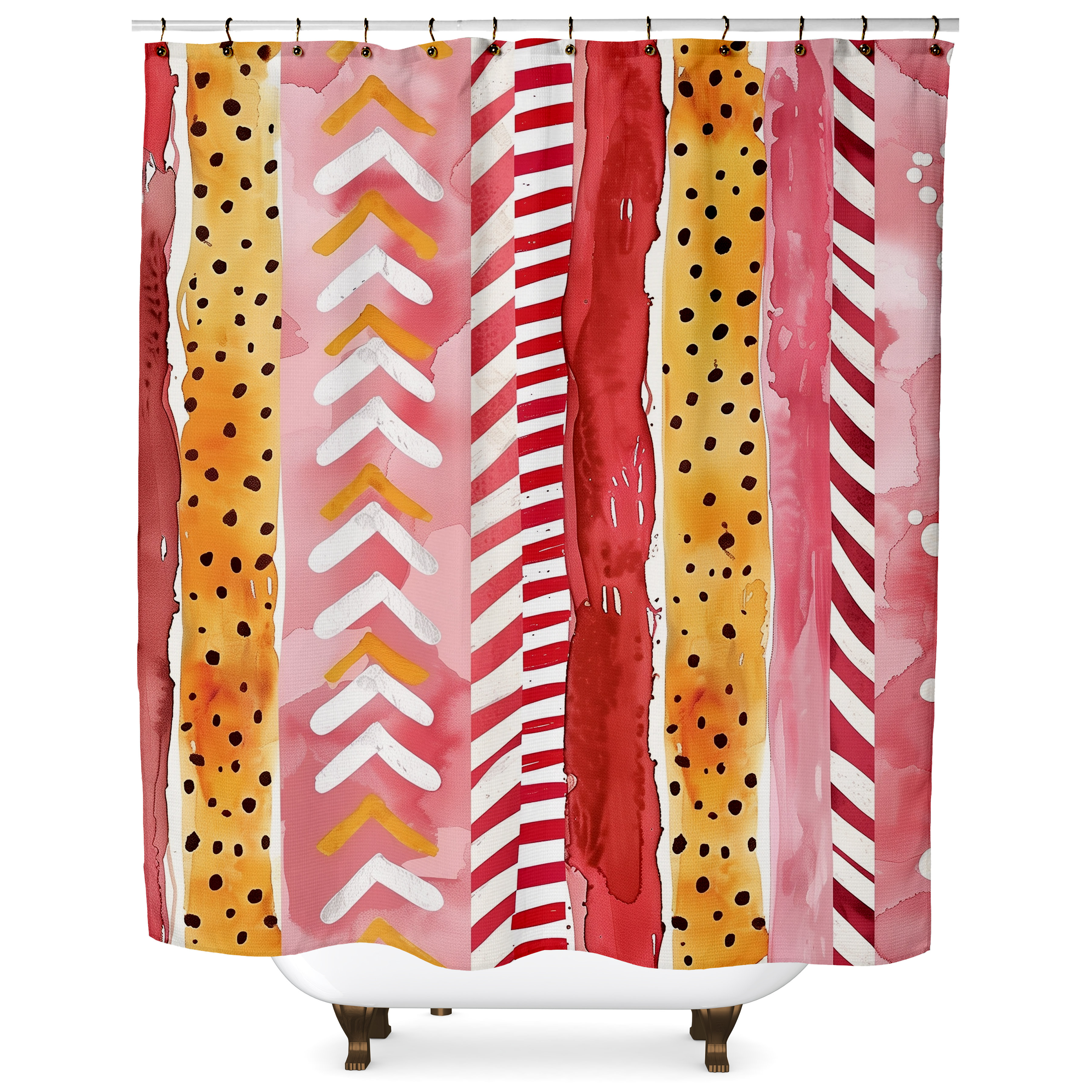 Bungalow Rose Elvina Abstract Shower Curtain Wayfair
