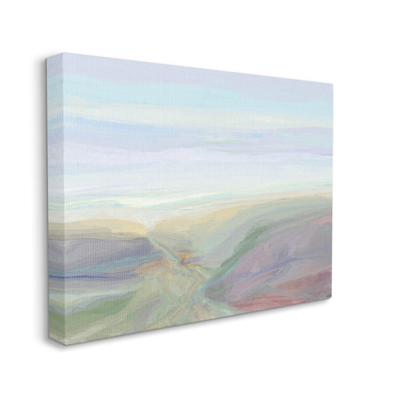 Doux vue aérienne, paysage naturel, art mural par Michael Tienhaara, L 20 po x H 16 po