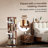 Rotating Bookshelf With Wheels, Round Bookcase, 360° Spinning Book Shelf Tower For Small Space-1021833249