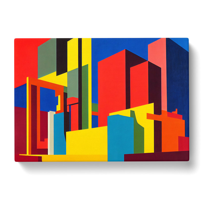 Las Vegas Skyline Abstract Vol.2 - Wrapped Canvas, 35cm H x 50cm W x 3cm D