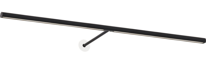 Plural Faceted Picture Light, Nightshade Black, 0.7" H x 30" W x 8.9" D, 20.8