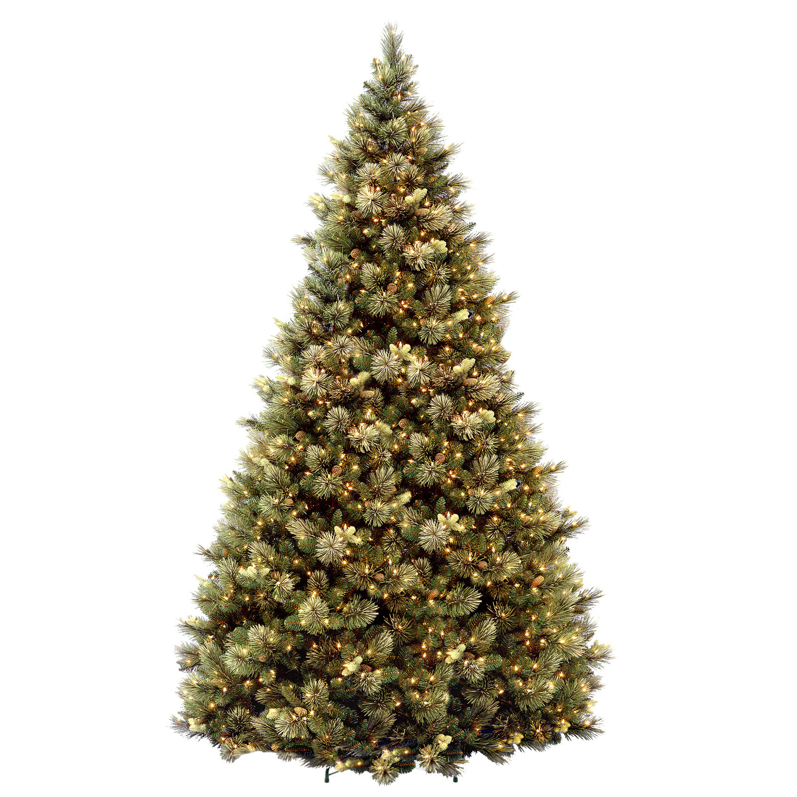 Quentin Flocked Pre-Lit Pine Christmas Tree, 12'