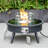 Kliyah Round Propane Smokeless Fire Pit Table-1971394600