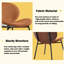 Ensemble de chaises de salle à manger Mid-Century en tissu (ensemble de 4)-970073488