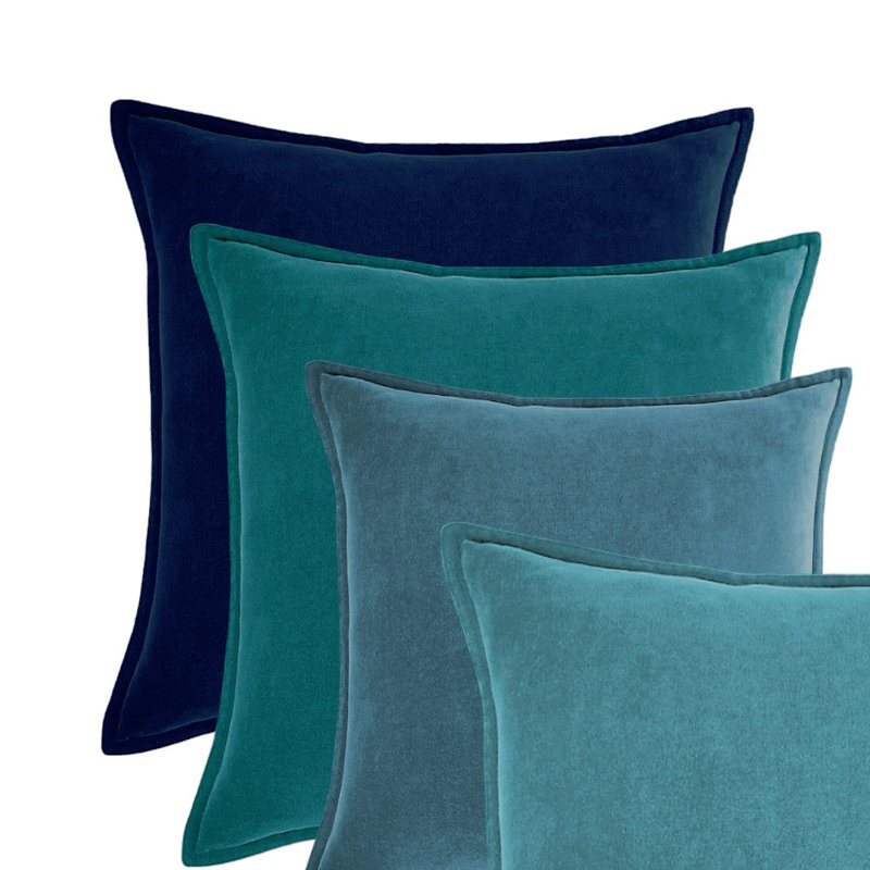 (With Inserts) Double sided throw pillows 18''x18'' set of 4, 18"H x 18"W