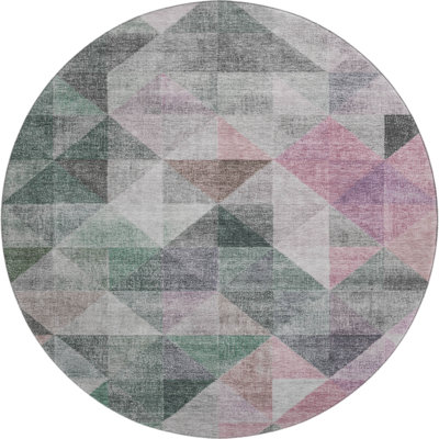 Premium Machine Washable Ariel Geometric Rug