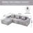 Modern Minimalist Modular Sectional Sofa