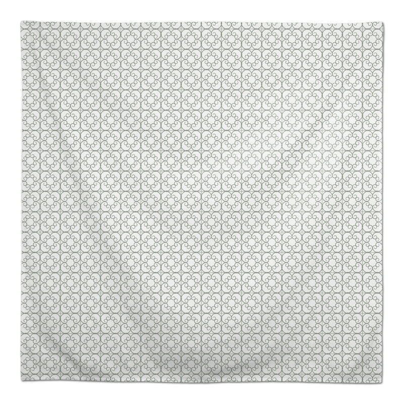 Nappe géométrique carrée, Gris