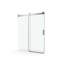 Porte de douche coulissante simple sans cadre à fermeture en douceur de 56 à 60 po x H 76 po, verre trempé de 3/8 po (10 mm) avec revêtement facile à nettoyer-114613355