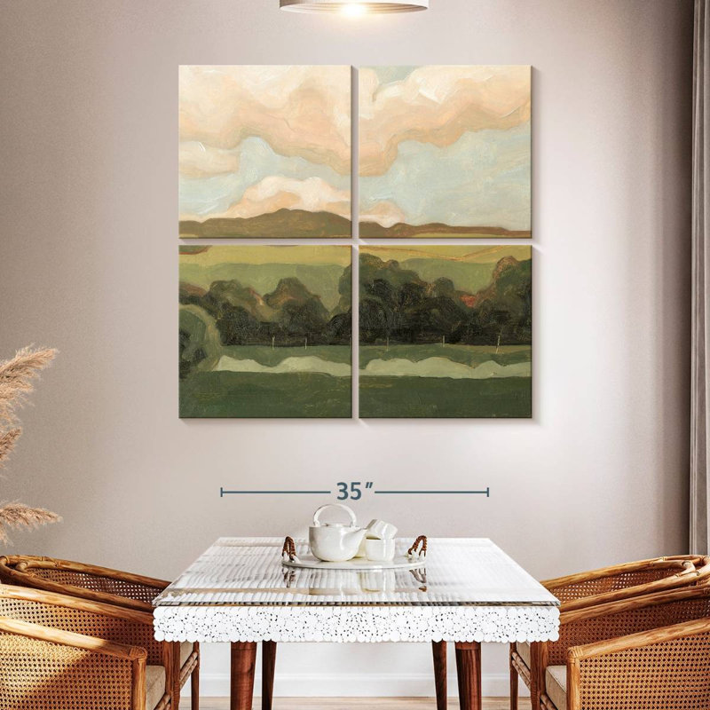 Alvord Ochre Evening I, 45" H x 45" W