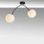 Lustre industriel moderne, blanc et noir, 20,1 po x 5,9 po | Corps en métal, capuchon en verre, hauteur: 16,1 pouces | 2 x E27 de 40 W maximum | Certifié IP20 | Parfait pour les décorations scandinaves et fantaisistes-976100825