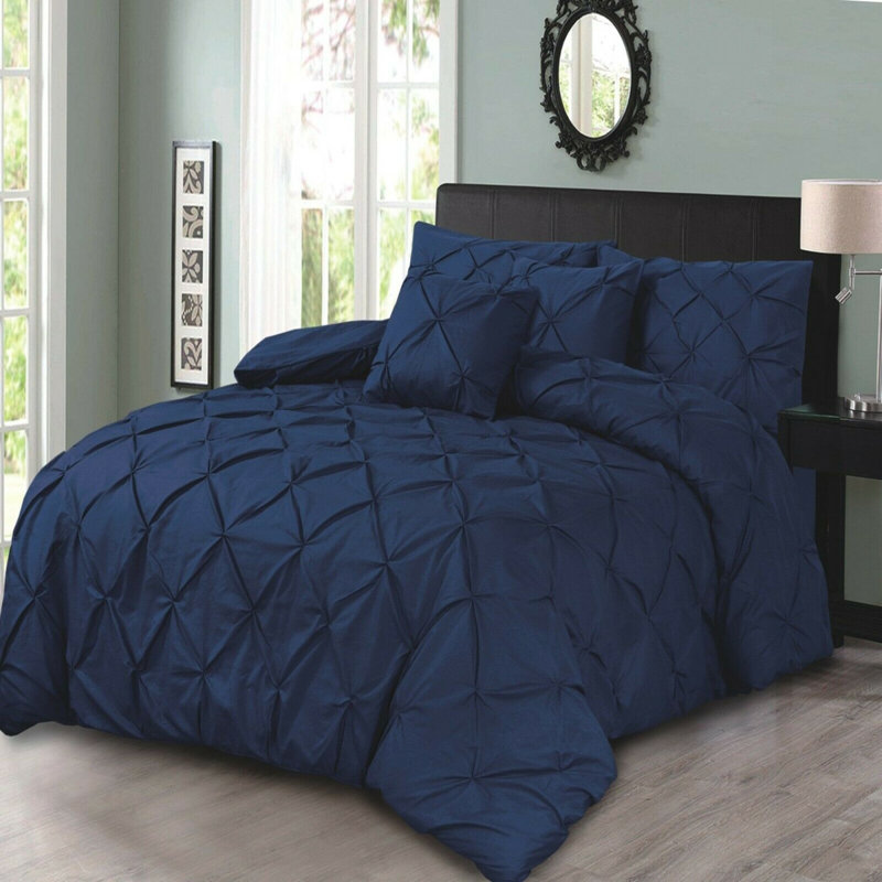 Cotton Blend Geometric Shapes Duvet Cover Set with Pillowcases Included, Kingsize Duvet Cover Set + 2 Standard Pillowcases