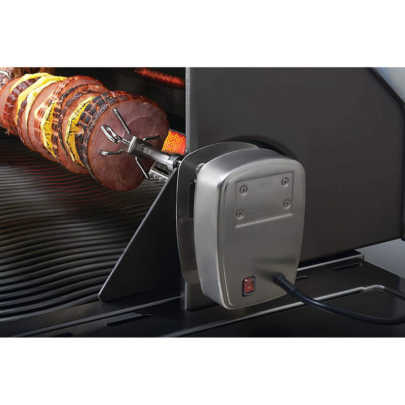 Grill Accessories Napoleon 69331 Commercial Grade Rotisserie Kit With Motor For Extra Large Grills
