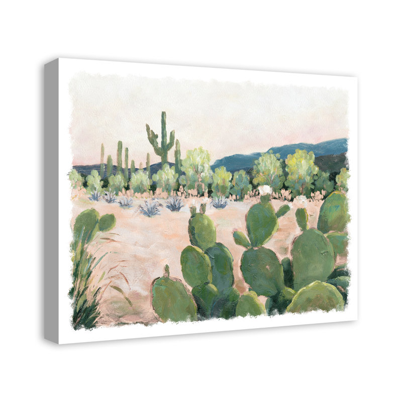 Paysage désertique rêveur-reproduction d’art sur toile, H 20 po x l 24 po x P 1,25 po