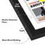 Cadre flottant pour journal Olley - bois composite et plexiglas - 15 x 26 - noir