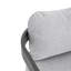 Chaise de patio d'extérieur en aluminium Pula, ensemble de 2, finition noire avec coussin gris