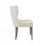 Chaise de salle à manger rembourrée à oreilles (ensemble de 1)