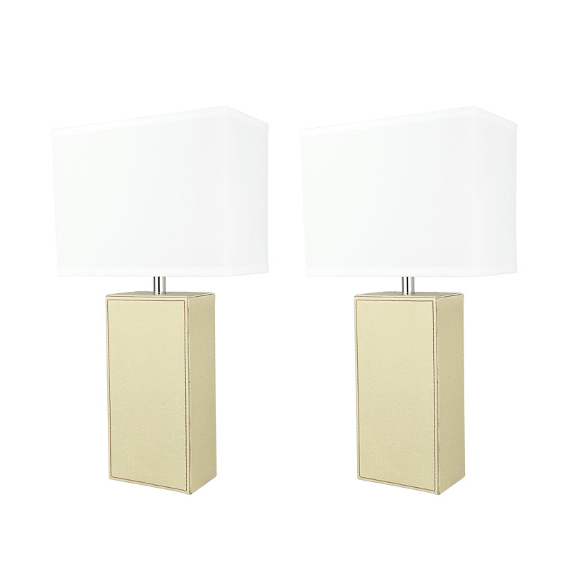 Lampe de table 21,25 po Groover, Ivoire