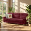 Canapé 3 places en velours Snowfleece l 82 po x P 29,5 po x H 35,4 po