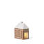 Gingerbread 6.1" Stoneware Tabletop Lantern