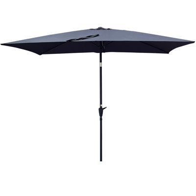 Patio Umbrella Outdoor Waterproof Umbrella With Crank And Push Button Tilt Without Flap For Garden Backyard Pool  Swimming Pool Market