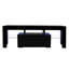 Meuble télé noir avec lumières DEL RVB, meuble télé à écran plat, consoles de jeu - dans le salon, le salon et la chambre à coucher (noir)-1779350755-1779350758