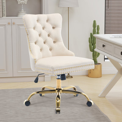 Velvet Tufted Office Chair