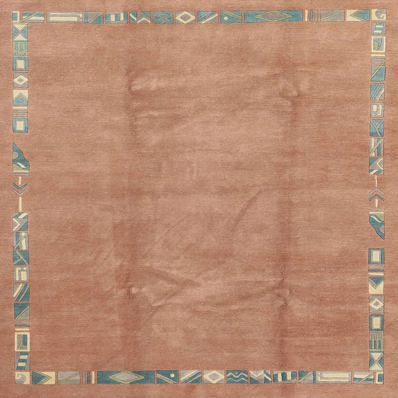 Abstract Indoor Rug, Square 4'