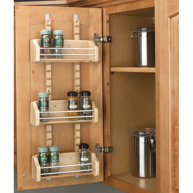 Storage Solutions 3-Tier Adjustable Kitchen Spice Rack Stand - Vysta Home