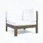Ensemble modulaire de causeuse en bois d'acacia 2 pièces Oana