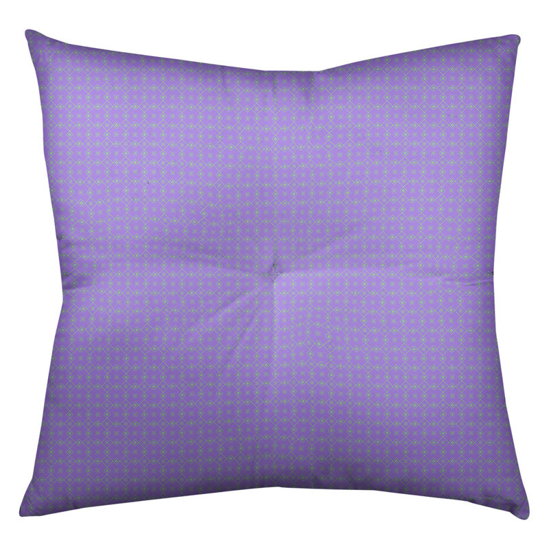 Coussin Katelyn Elizabeth, 26 po x 26 po, Mauve / Vert