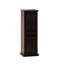 Armoire à vin moderne avec porte en verre à trois couches, avec tiroir et support à vin en forme de X, pour le salon, la cuisine, la salle à manger, le bar