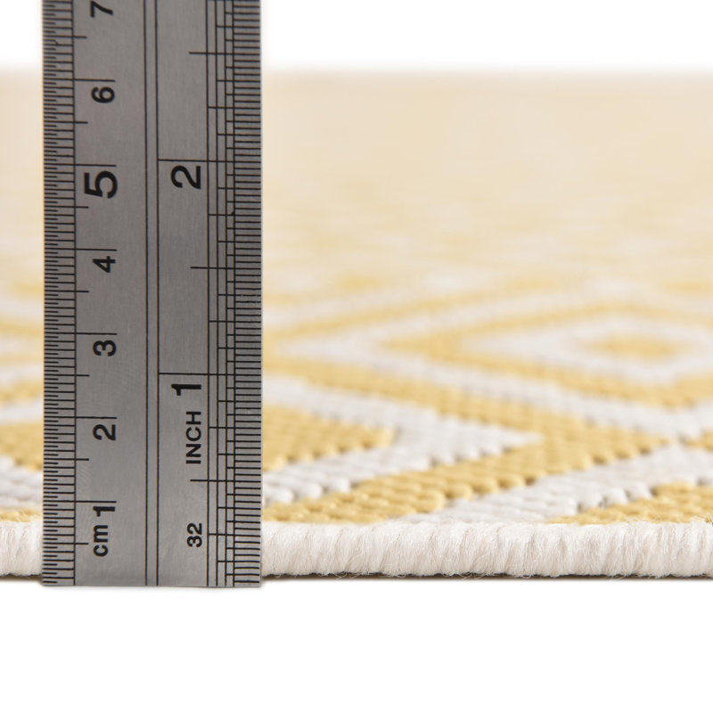 Tapis d'extérieur couleur or, Carré 13 pi
