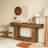 Wooden Farmhouse 2-Tier Sofa Entryway Table-1122999235