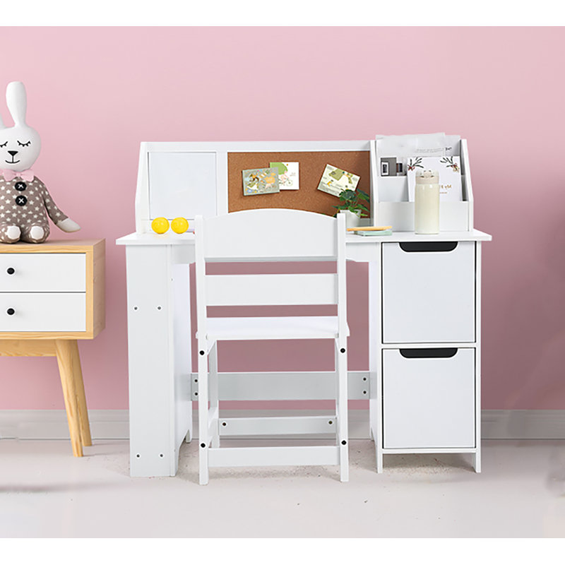 Aizaiah 91Cm W Rectangle Writing Desk and Chair Set