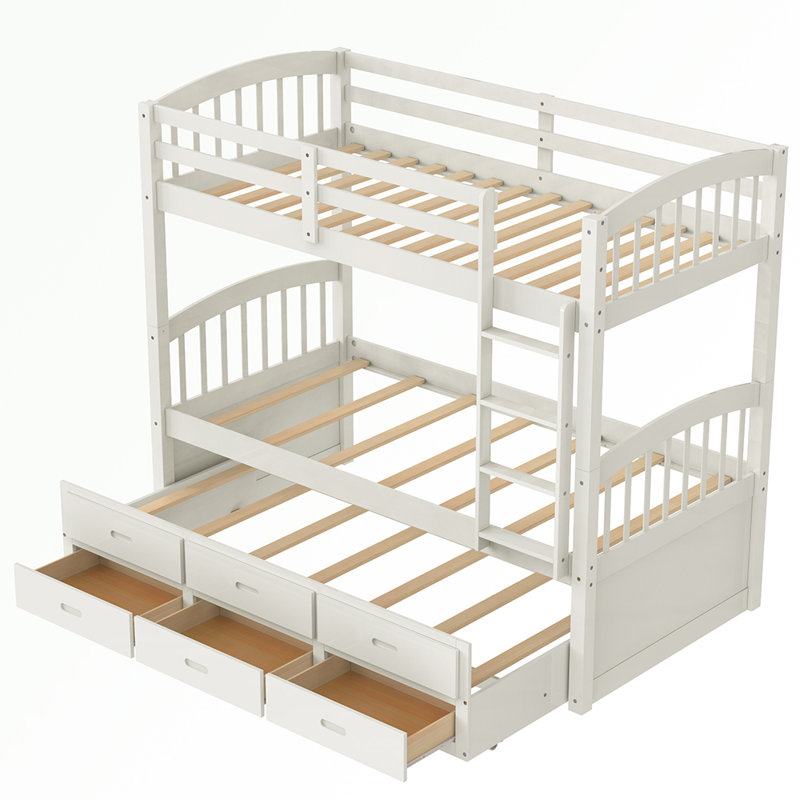 Lit plateforme Grundon, Blanc
