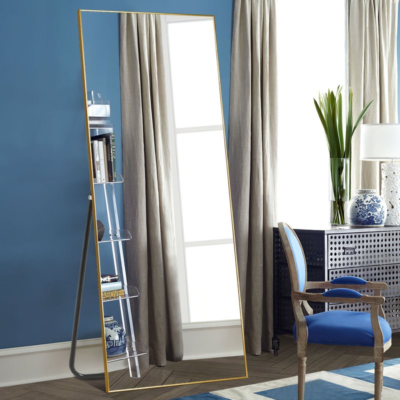 Miroir pleine grandeur Adhvika, Argent, 70,2 po x 31,2 po