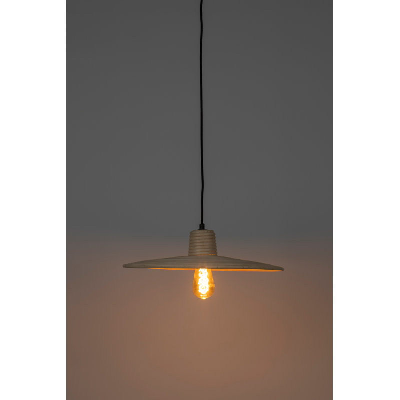 Balance Beige Rattan 59'' Single Cone Pendant Light