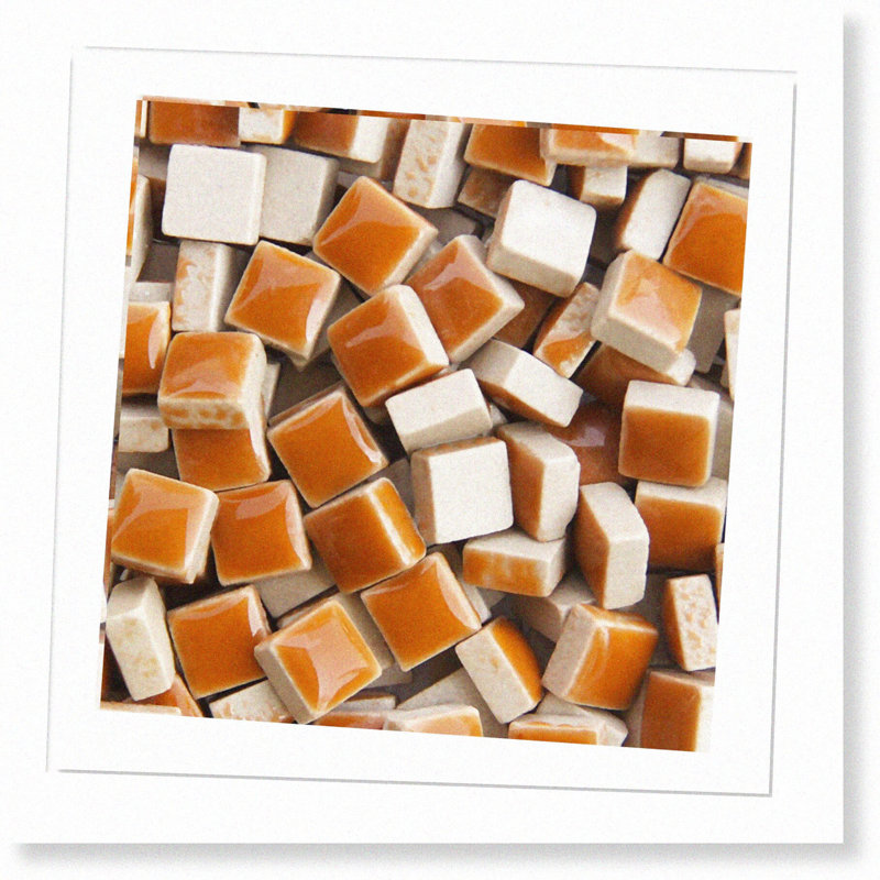 200-Piece Square Ceramic Mosaic Tiles Set