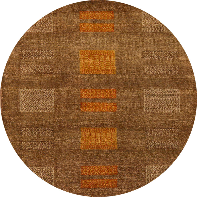 Abstract Indoor Rug, Round 5'