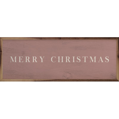 Merry Christmas Typewriter Pink
