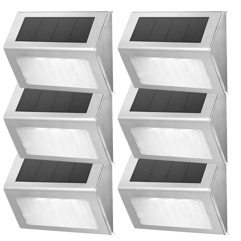 Éclairage solaire à DEL pour l'extérieur, Blanc