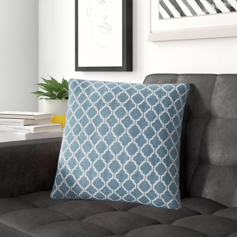 Dareece Cotswold Geometric Cushion Cover with Filler Pad, 45 X 45cm, Teal