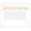 Lit superposé double blanc avec construction solide et rangement fonctionnel en bois de pin blanc-543608474-543608475