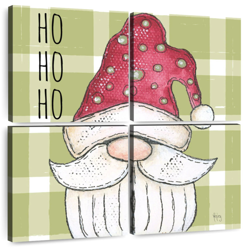 Lelend Santa Gnome, 38" H x 38" W