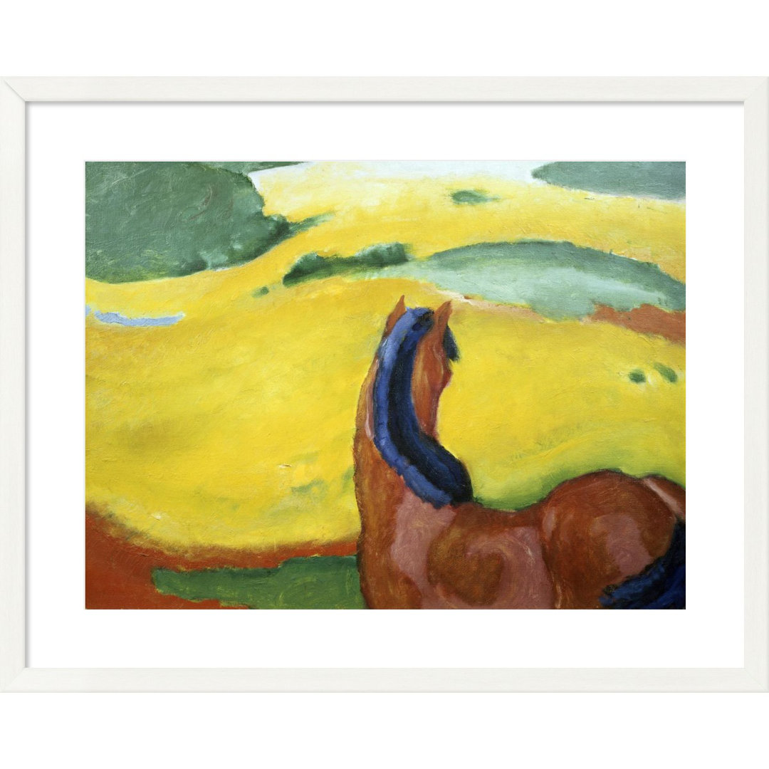 Horse " Horse In The Landscape " by Marc Painting Print East Urban Home 