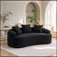 Causeuse courbée avec coussins et assise moelleuse-702074718